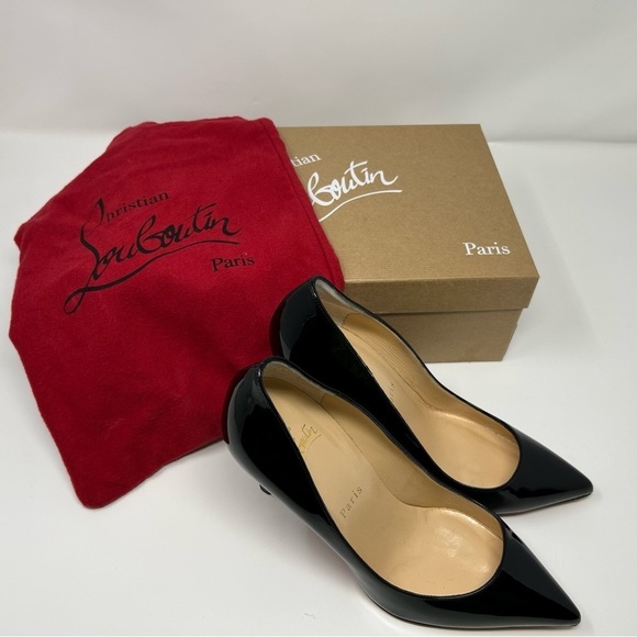 Christian Louboutin Black Patent Pigalle 100 - Picture 8 of 11